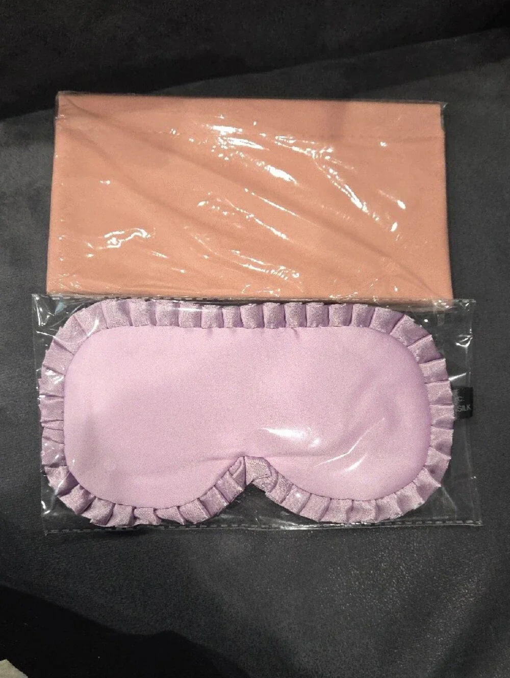 Purple Kids Silk Sleep Mask, 22 Momme 100% Mulberry Silk Eye Mask